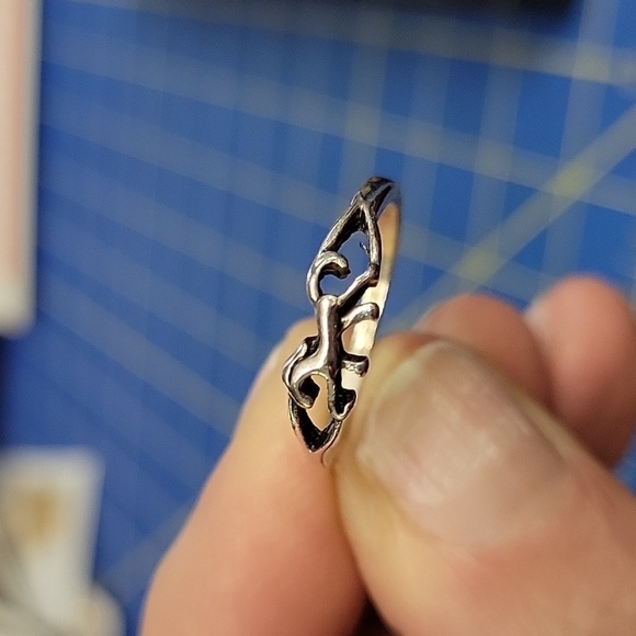 Horse Silver Tone Ring Size 6 - Picture 4 of 4